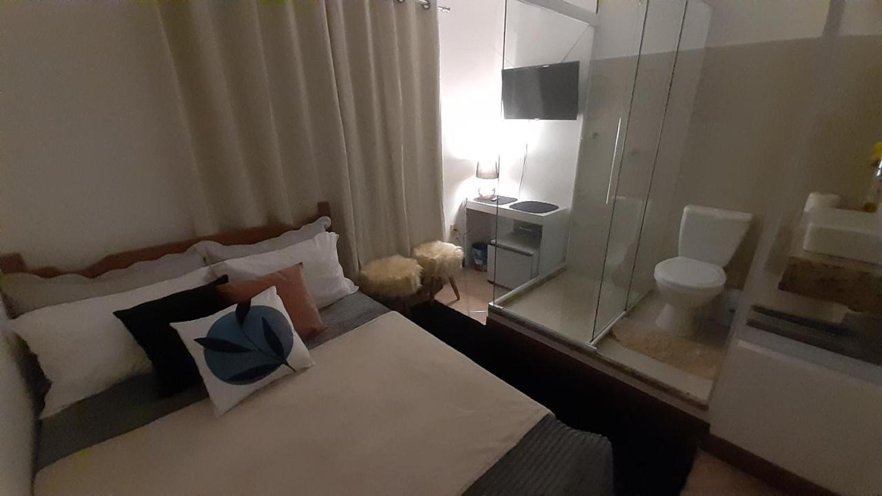 Banheiro De Vidro Em Compacta.centro Apartment Domingos Martins